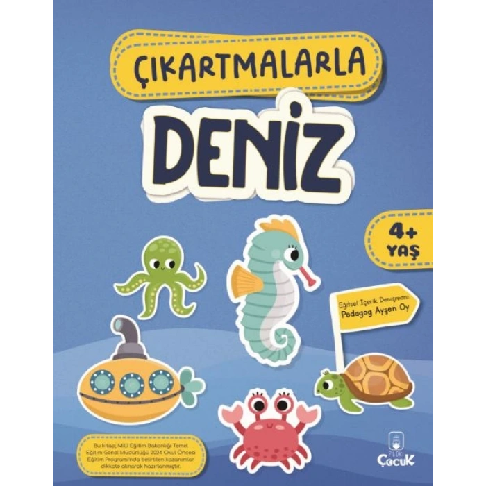 Çıkartmalarla Deniz-(Okul Öncesi)-Floki Yayınları