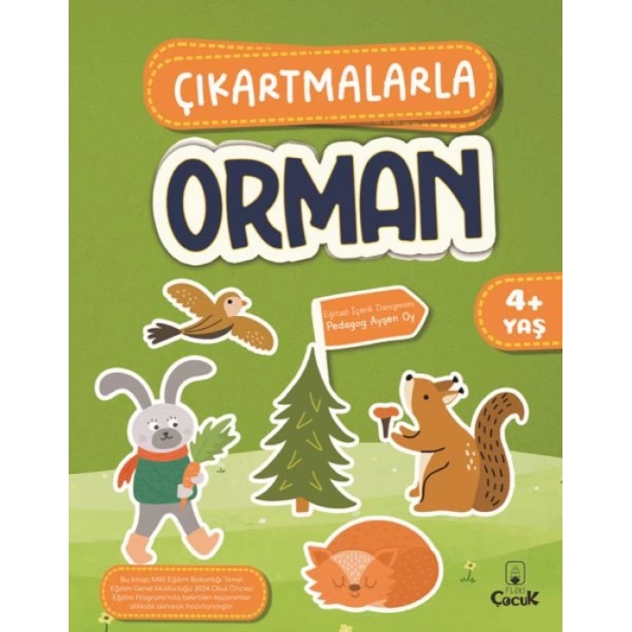Çıkartmalarla Orman-(Okul Öncesi)-Floki Yayınları