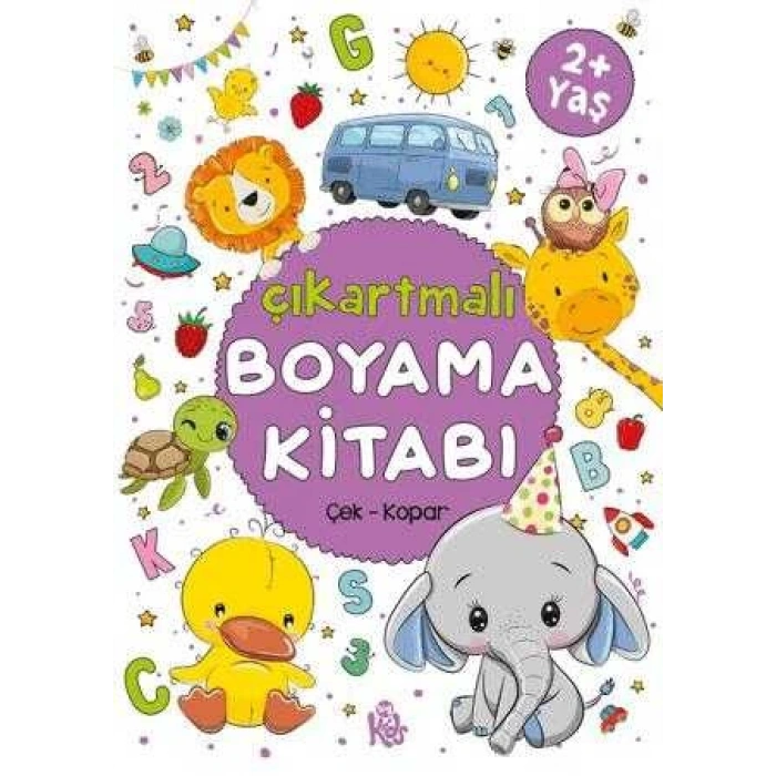Çıkartmalı Boyama Kitabı Çek Kopar 2+Yaş-BigKids