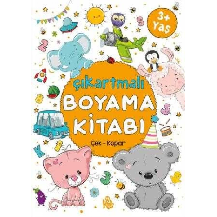 Çıkartmalı Boyama Kitabı Çek Kopar 3+Yaş-BigKids
