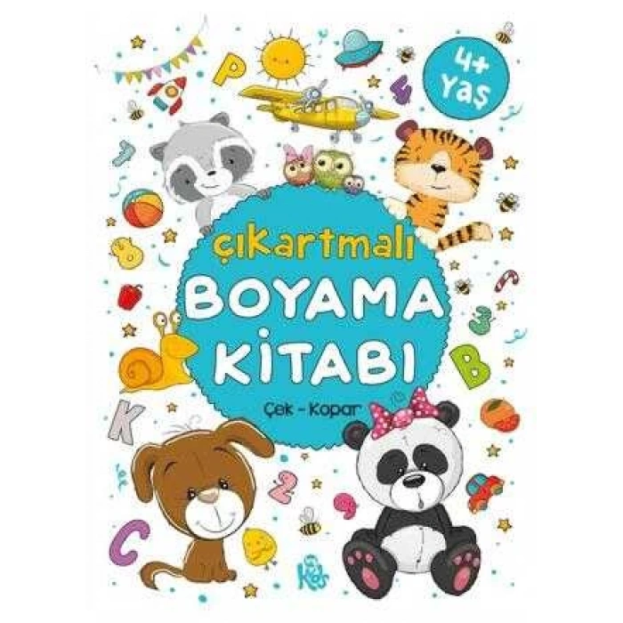Çıkartmalı Boyama Kitabı Çek Kopar 4+Yaş-BigKids