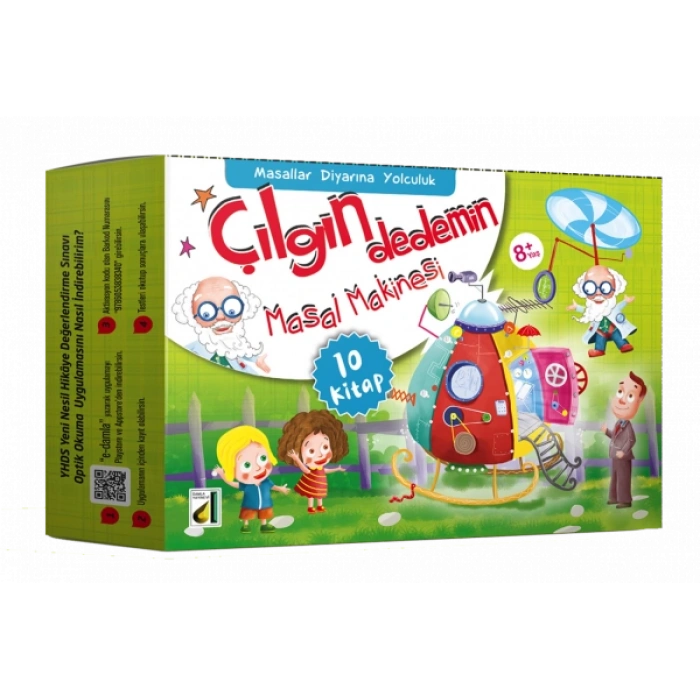 Çılgın Dedemin Masal Makinesi (10 Kitap) - Sara Gürbüz Özeren - Damla Yayınevi