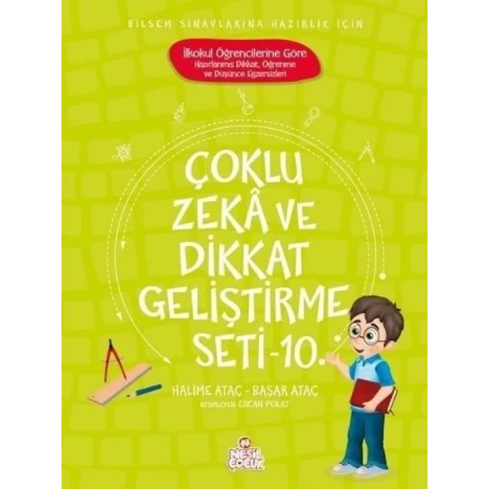 Çoklu Zeka ve Dikkat Geliştirme Seti(10 Kitap) - Halime Ataç - Nesil Yayınları