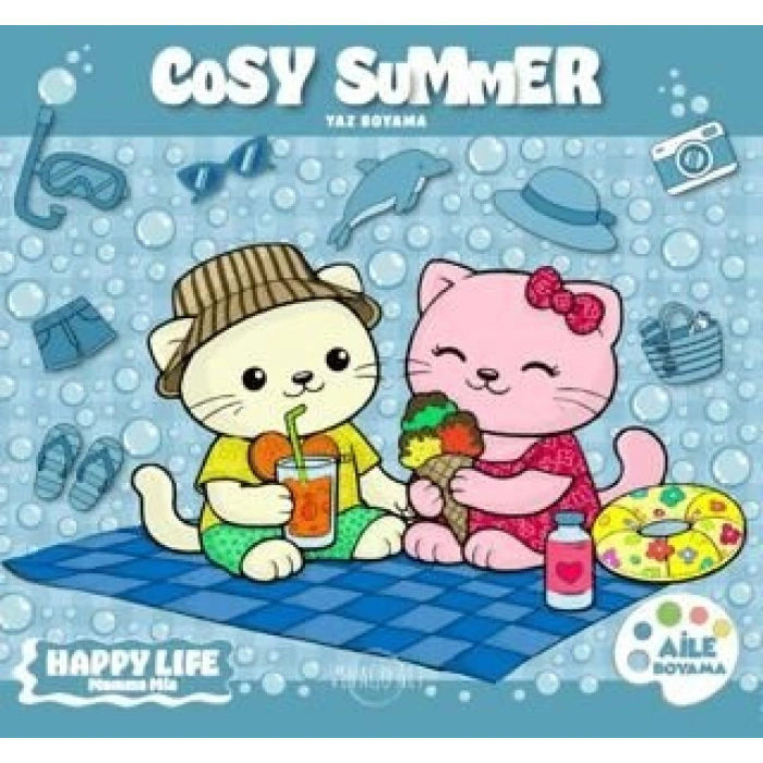 Cosy Summer - Yaz Boyama - Vivago Art (Dokuz)