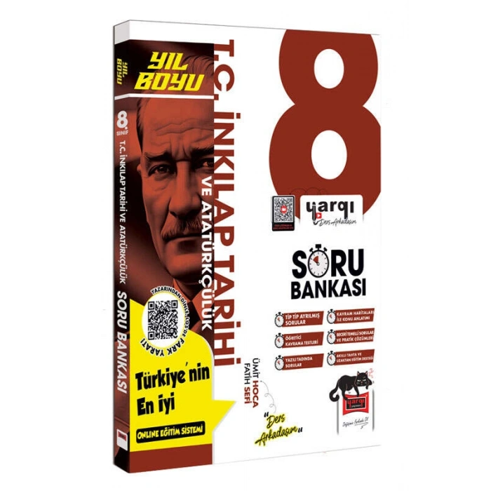 DERS ARKADAŞIM LGS 8.SINIF İNKILAP YIL BOYU SORU BANKASI / YARGI YAYINLARI