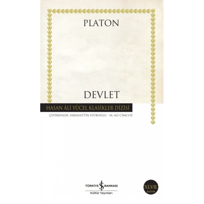 Devlet - Platon - İş Bankası Kültür Yayınları