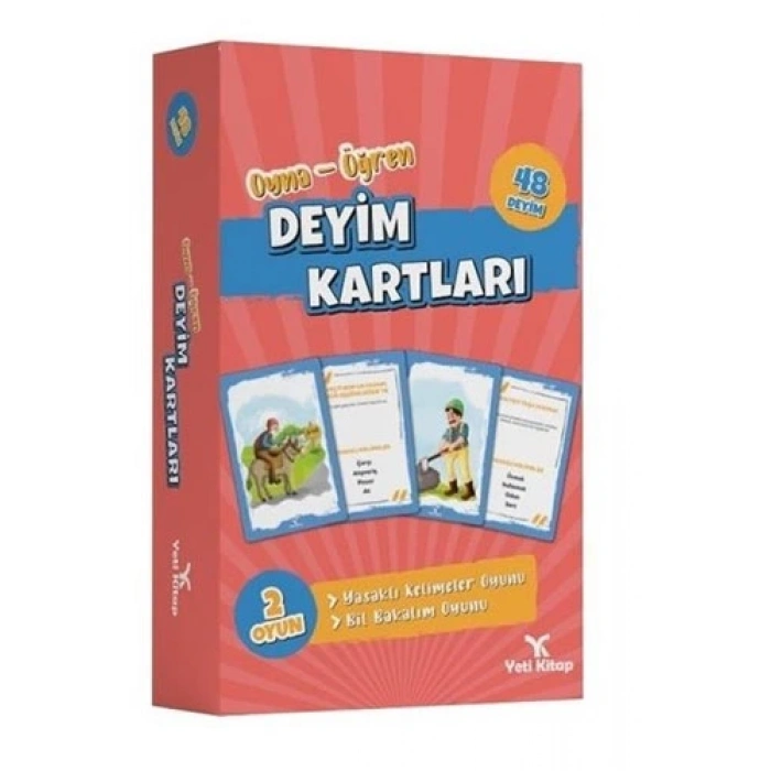 Deyim Kartları Oyna Öğren 12+ Yaş - Yeti Kitap