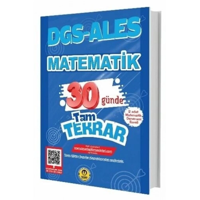 DGS ALES Matematik 30 Günde Tam Tekrar-Tasarı Yayınları
