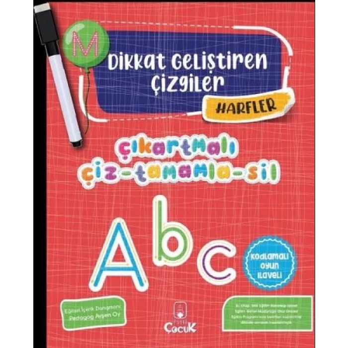 Dikkat Geliştiren Çizgiler-Harfler - Floki Çocuk