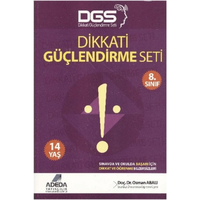 Dikkati Güçlendirme Seti (14 Yaş) - Osman Abalı - Adeda Yayınları