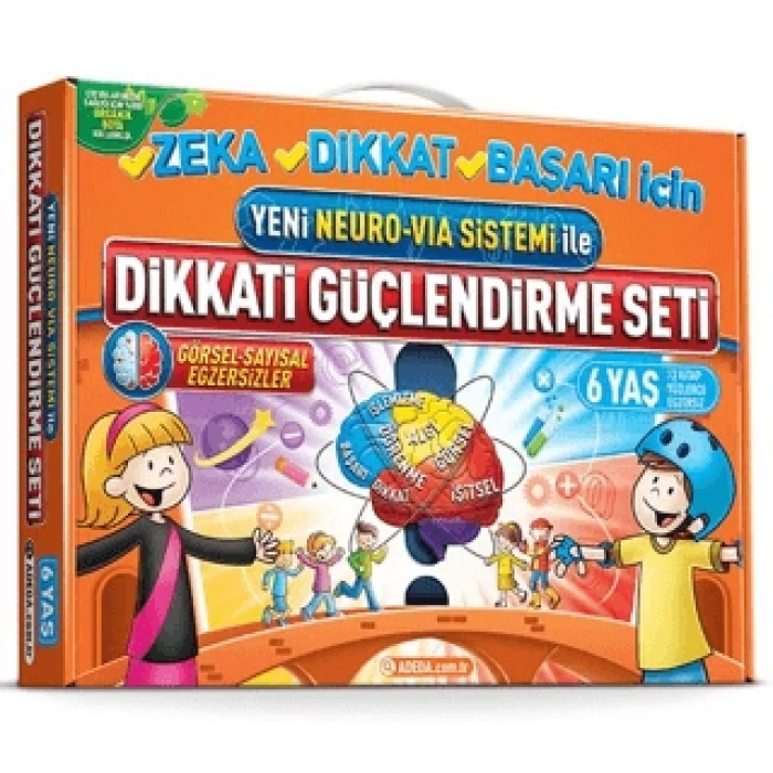 Dikkati Güçlendirme Seti 6 Yaş 3 Kitap-Osman Abalı-Adeda Yayınları