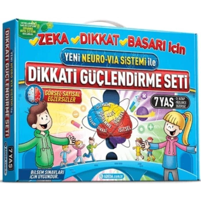Dikkati Güçlendirme Seti 7 Yaş (1.Sınıf)-Osman Abalı-Adeda Yayınları