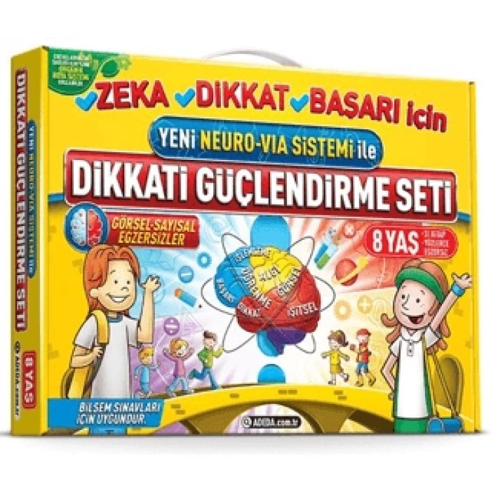 Dikkati Güçlendirme Seti 8 Yaş (2.Sınıf)-Osman Abalı-Adeda Yayınları