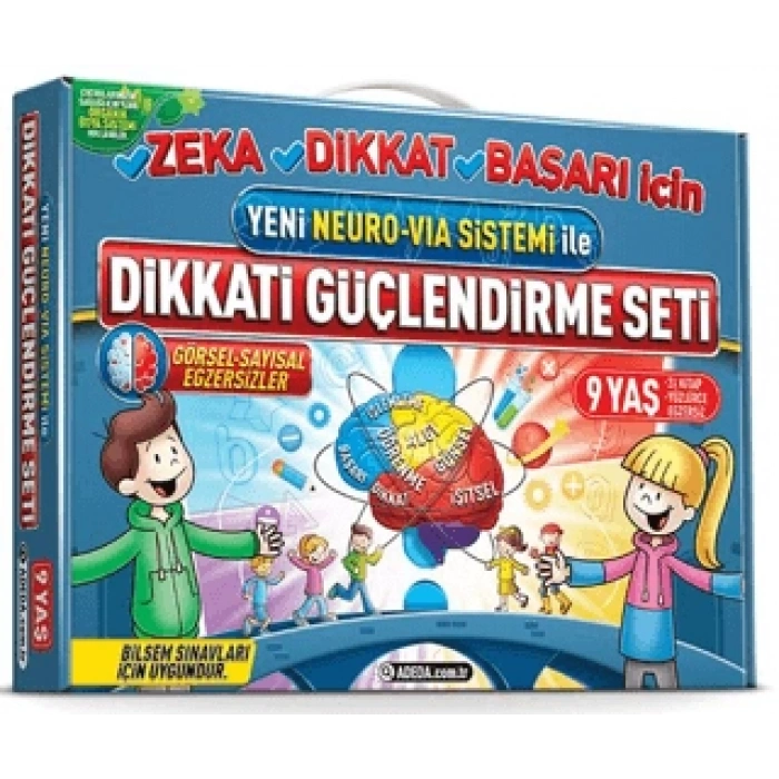 Dikkati Güçlendirme Seti 9 Yaş (3.Sınıf)-Osman Abalı-Adeda Yayınları