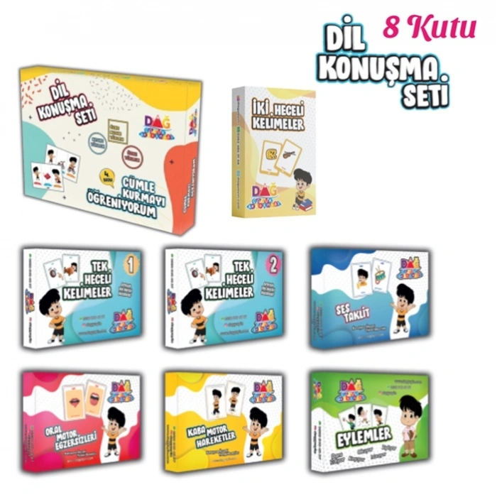 Dil Konuşma Seti 8 Kutu - Dağ Yayınları