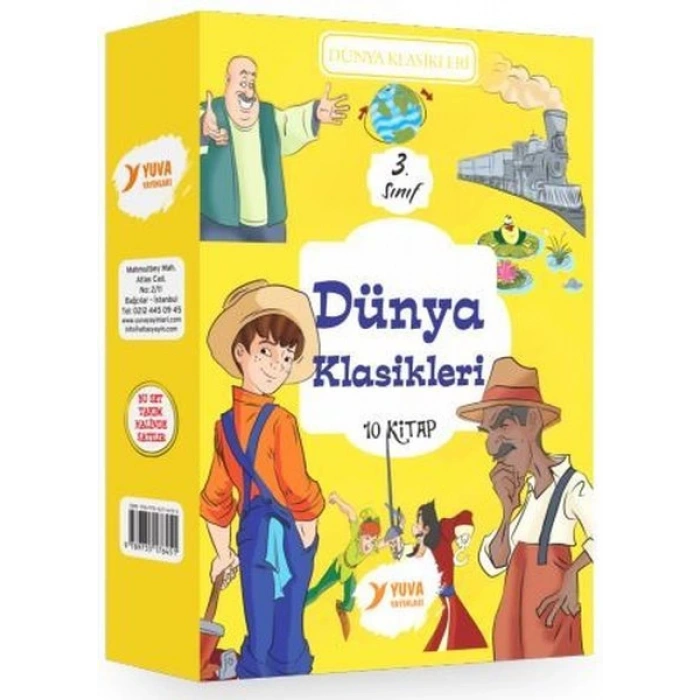 Dünya Klasikleri(10 Kitap) 3.Sınıf Hikaye - Yuva Yayınları