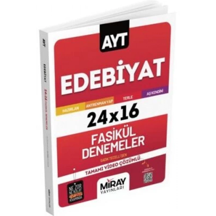 EDEBİYAT DENEME AYT 16 LI