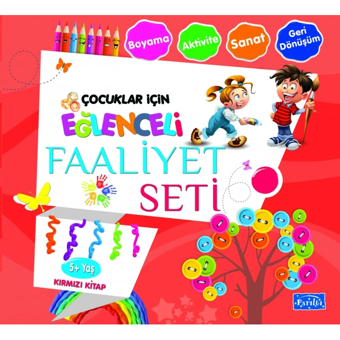 Eğlenceli Faaliyet Seti-Kırmızı Kitap - Parıltı Yayınları
