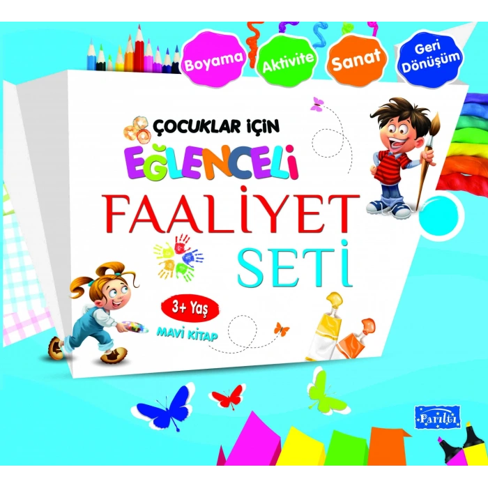 Eğlenceli Faaliyet Seti-Mavi Kitap - Parıltı Yayınları