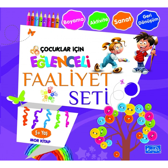 Eğlenceli Faaliyet Seti-Mor Kitap - Parıltı Yayınları