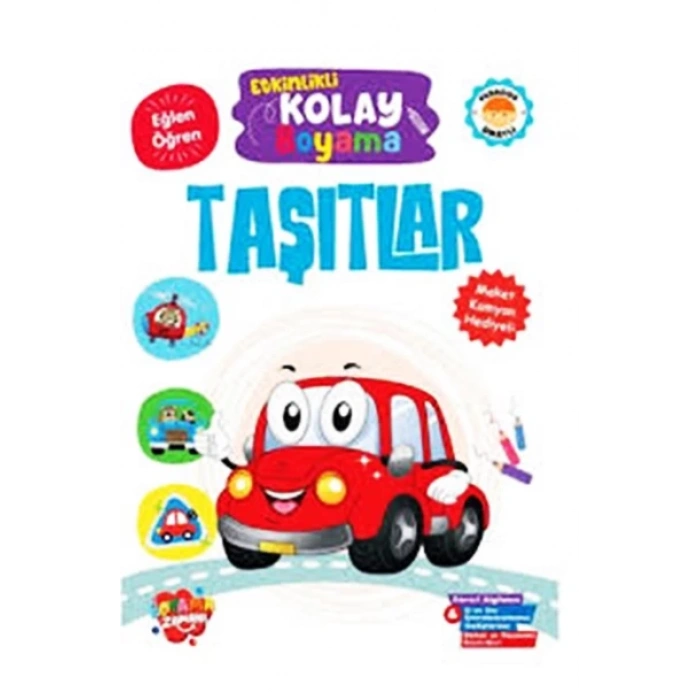 ETKİNLİKLİ KOLAY BOYAMA TAŞITLAR - REVZEN KİTAP