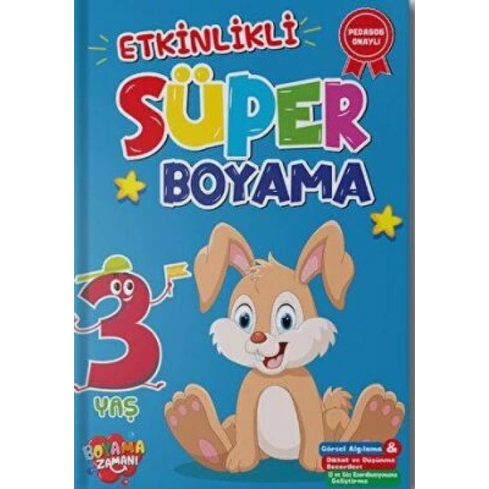 Etkinlikli Süper Boyama 3 Yaş - Revzen Kitap