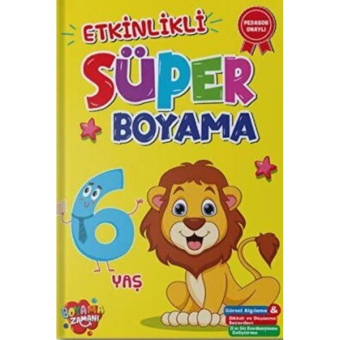 Etkinlikli Süper Boyama 6 Yaş - Revzen Kitap