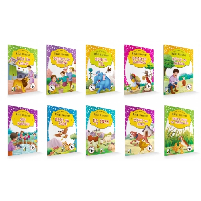 Evvel Zaman İçinde Masal Ülkesinde (10 Kitap) 1.sınıf hikaye - E: Yener Turan - Damla Yayınevi