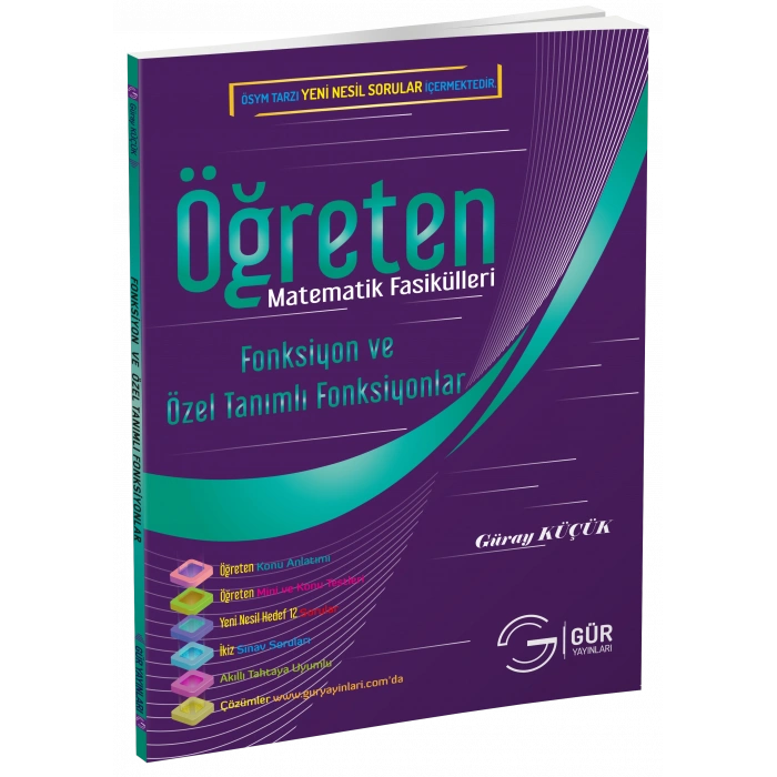 Fonksiyonlar ve Özel Tanımlı Fonksiyonlar Öğreten Matematik Fasikülleri Konu Anlatımlı - Gür Yayınları