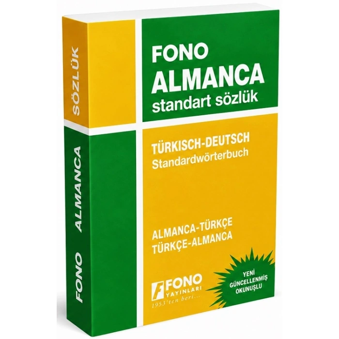 FONO YAYINLARI ALMANCA STANDART SÖZLÜK