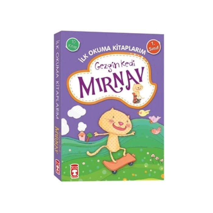 Gezgin Kedi Mırnav İlk Okuma Kitaplarım Set (10 Kitap) - Fatma Işık - Timaş Çocuk