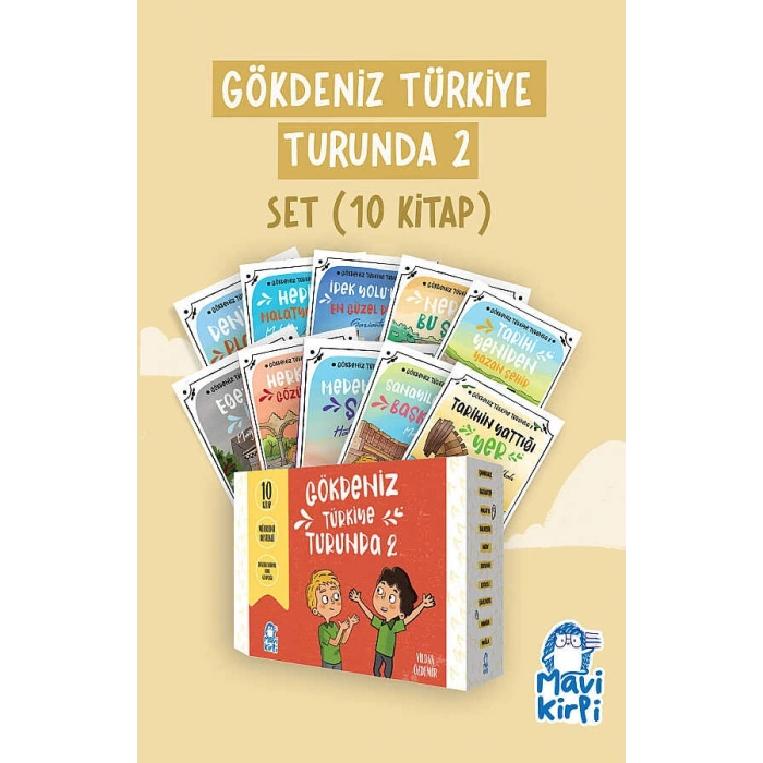 Gökdeniz Türkiye Turunda 2 – 4. Sınıf Hikaye Seti 10 Kitap - Vildan Özdemir - Mavi Kirpi Yayınları