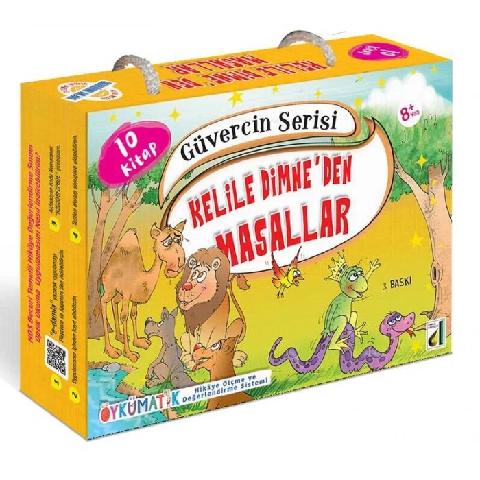 Güvercin Serisi 10 Kitap Kelile ve Dimneden Masallar - (2.Ve 3.Sınıf)-Damla Yayınevi