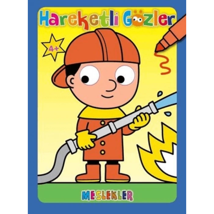 Hareketli Gözler Meslekler -(Okul Öncesi)- Sıfır Altı Yaş Yayınları