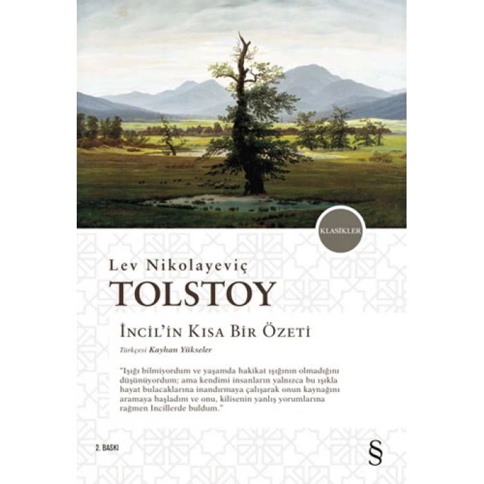 İncilin Kısa Bir Özeti - Lev Nikolayeviç Tolstoy - Everest Yayınları
