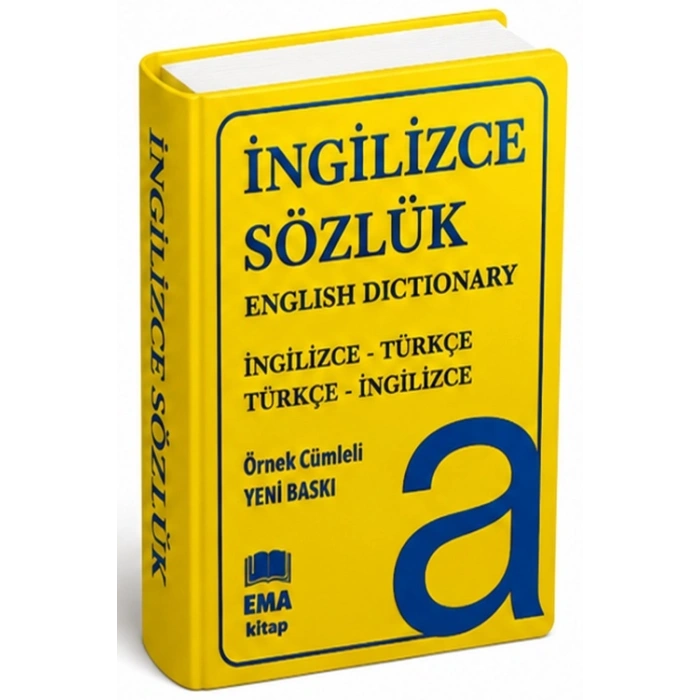 İngilizce Türkçe - Türkçe İngilizce Sözlük - 1.Hamur Plastik Kapak Ema Yayınları