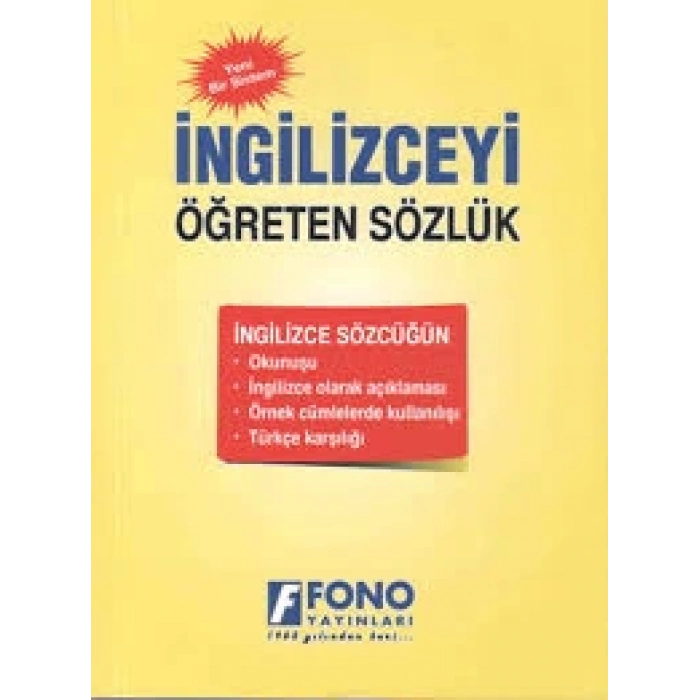 İngilizceyi Öğreten Sözlük - Fono Yayınları