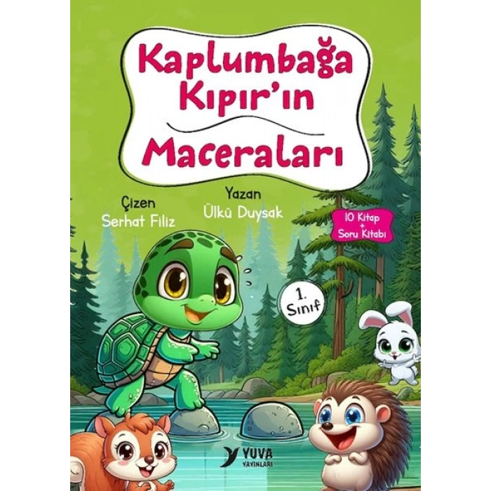 Kaplumbağa Kıpırın Maceraları-1.Sınıf 10 Kitap-Yuva Yayınları