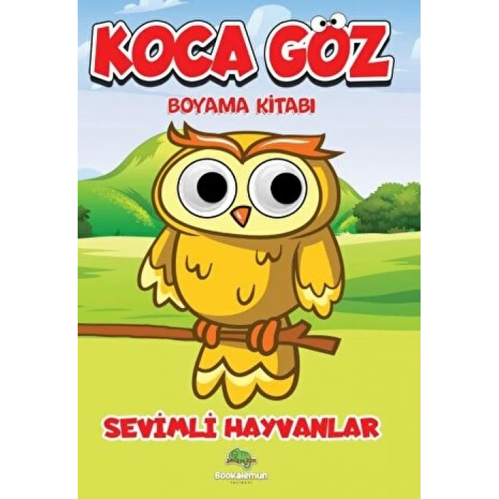 Koca Göz Boyama-Sevimli Hayvanlar - Bookalemun Yayınları