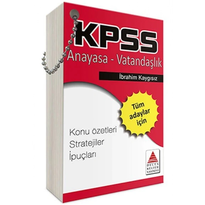 KPSS Anayasa-Vatandaşlık Strateji Kartları Delta Kültür Yayınevi