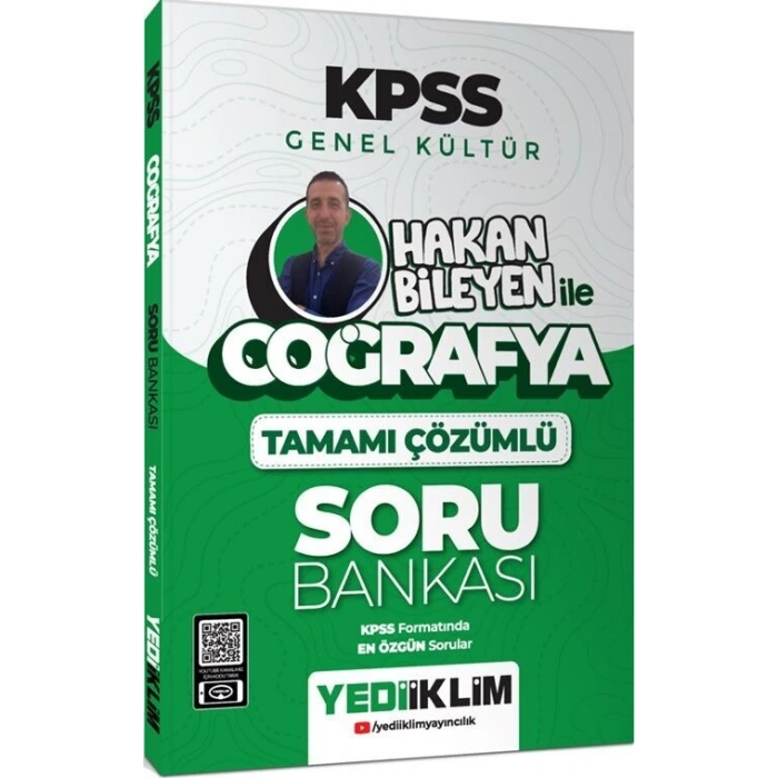 KPSS Coğrafya Soru Bankası Hakan Bileyen İle-Yediiklim Yayınları