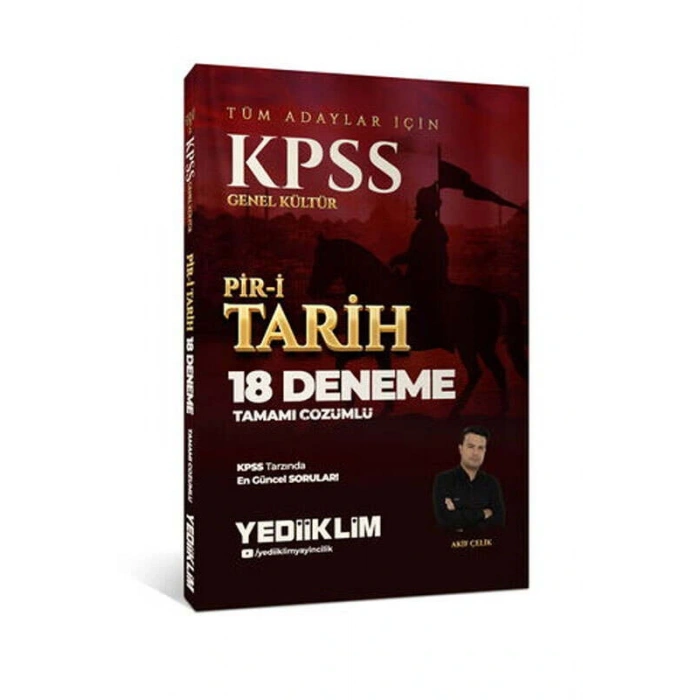 KPSS Genel Kültür Pir-i Tarih 18 Deneme-Yediiklim Yayınları
