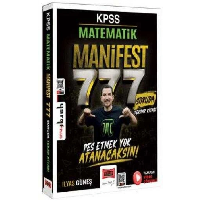 KPSS Matematik Manifest Serisi 777 Soruda Tamamı Video Çözümlü Tekrar Kitabı-Yargı