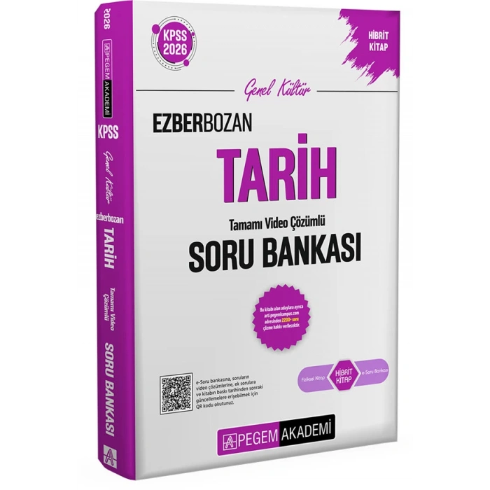 KPSS Tarih Soru Bankası Ezberbozan (İADESİZ) - Pegem Yayınları