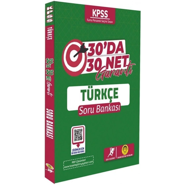 KPSS Türkçe 30 Da 30 Net Soru Bankası - Tasarı Yayınları