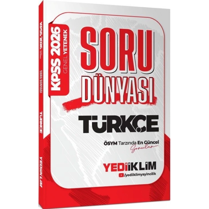 KPSS Türkçe Soru Dünyası 2026-Yediiklim Yayınları
