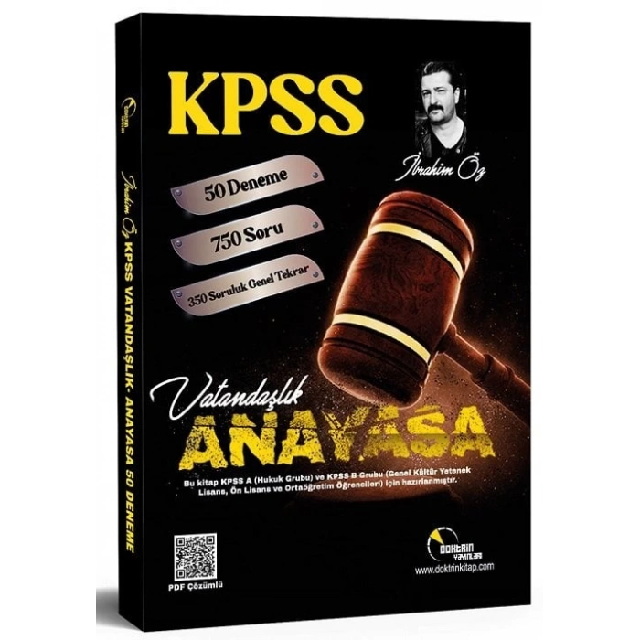 KPSS Vatandaşlık 50 Deneme ve Genel Tekrar Testi -Doktrin Yayınları