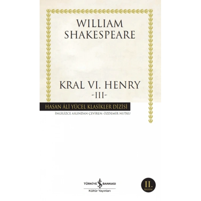 Kral VI. Henry-3 (Karton Kapak) - William Shakespeare - İş Bankası Kültür Yayınları