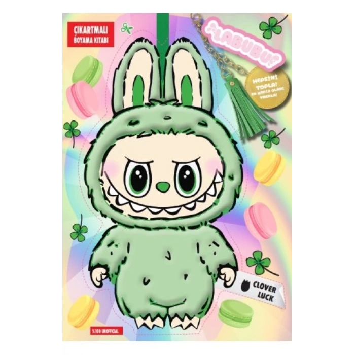 Labubu Clover Luck Çılgın Koleksiyon – Çıkartmalı Boyama Kitabı-Doğan Çocuk