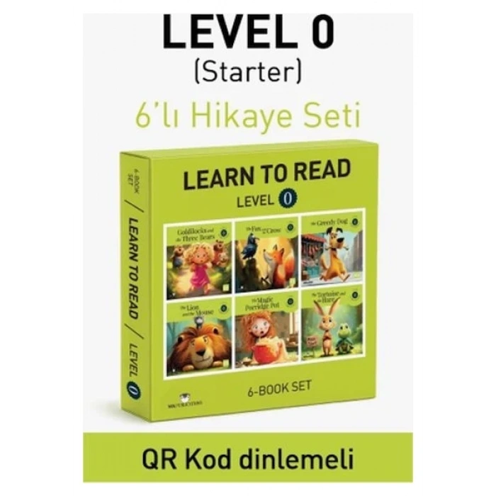 Learn to read level 0 İngilizce Hikaye Seti (6 Kitap)- Mk Publications